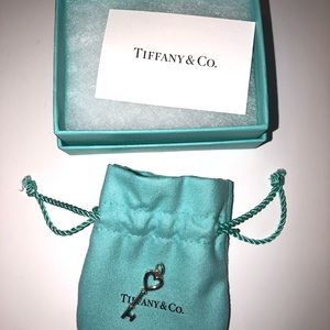 Tiffany &Co. Sterling Silver Heart Key Charm